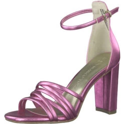 Korkokengät MarcoTozzi Pink Metallic