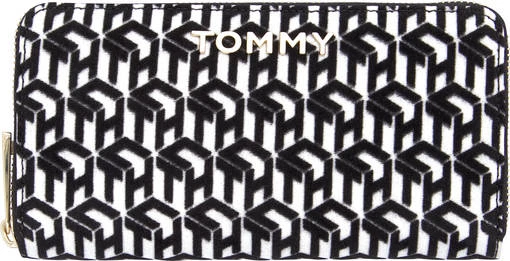 Lompakot Tommy Hilfiger Mustavalko 3 Lompakot Tommy Hilfiger Mustavalko