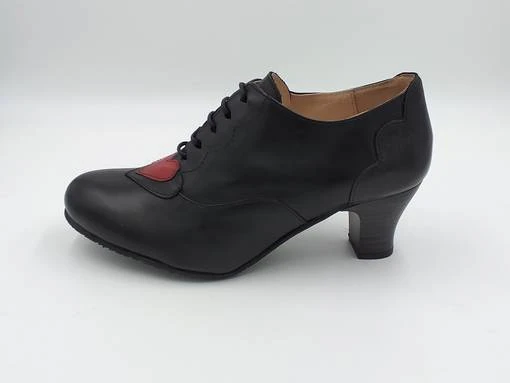 Naisten Nilkkurit Vintro Musta Punainen 4 Naisten Nilkkurit Vintro Musta Punainen - Image 2