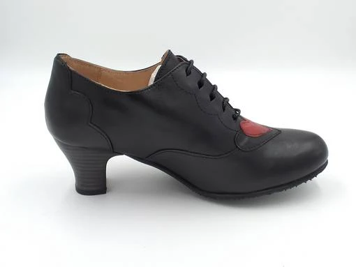 Naisten Nilkkurit Vintro Musta Punainen 5 Naisten Nilkkurit Vintro Musta Punainen - Image 3