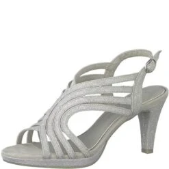 Naisten Sandaalit Marco Tozzi Hopea